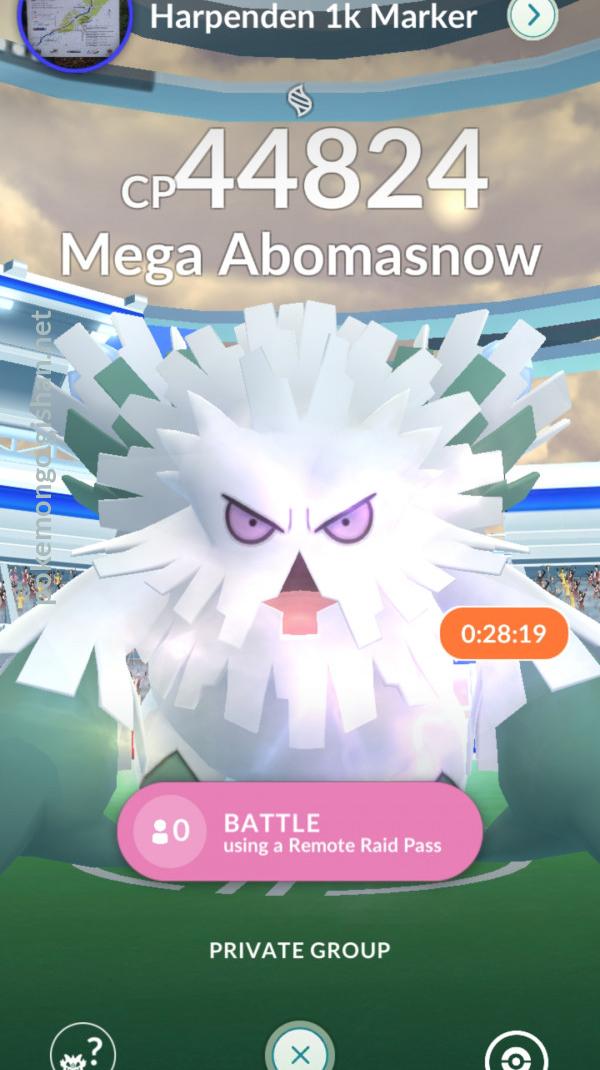 Mega Abomasnow REMOTE INVITE RAIDS! Pokemon GO 