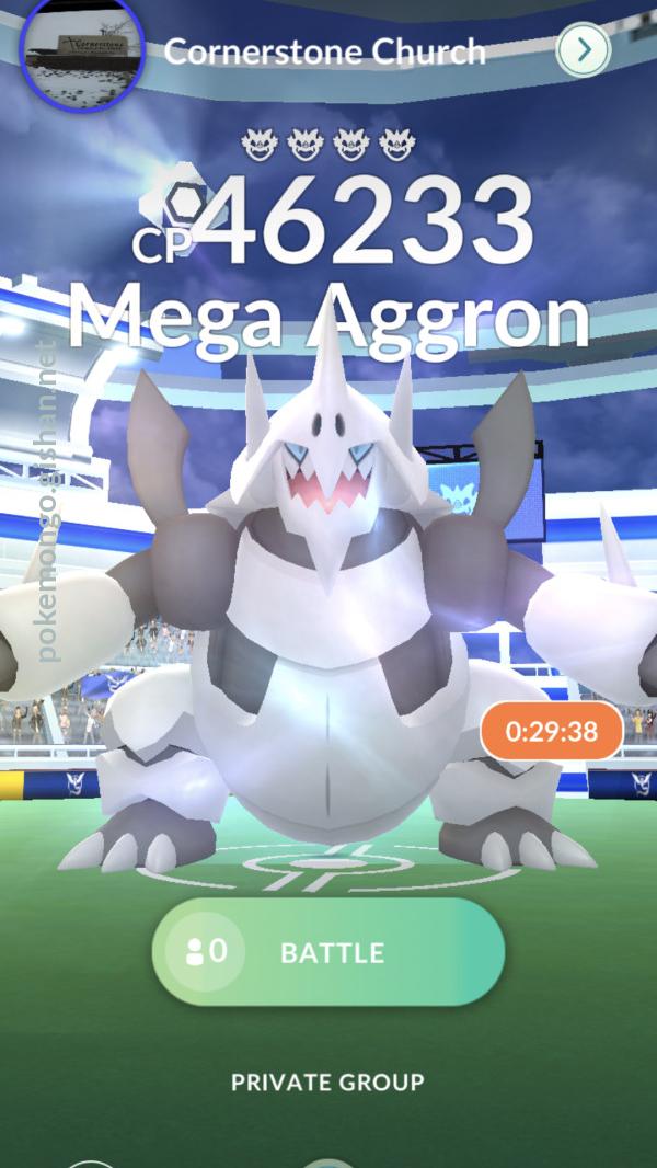 Mega Aggron Raid Boss Pokemon Go