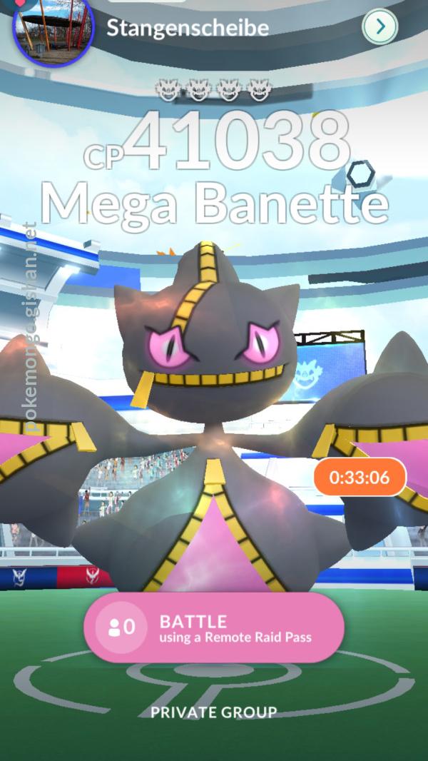 Mega Banette Raid Boss - Pokemon Go