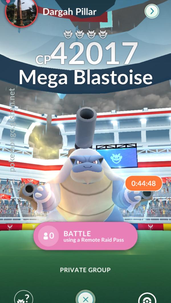 Blastoise raid pokemon clearance go