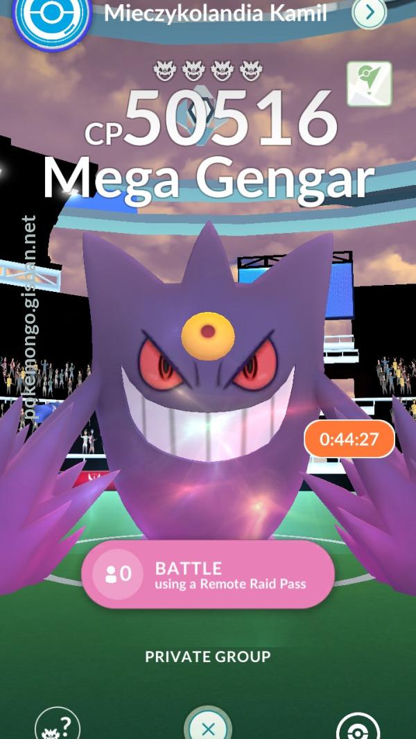 Pokémon Go - Reide de Mega Gengar