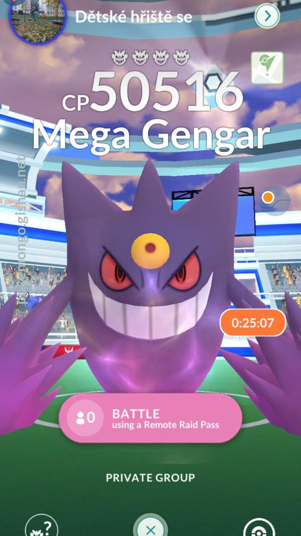 Mega Gengar Raid Boss - Pokemon Go
