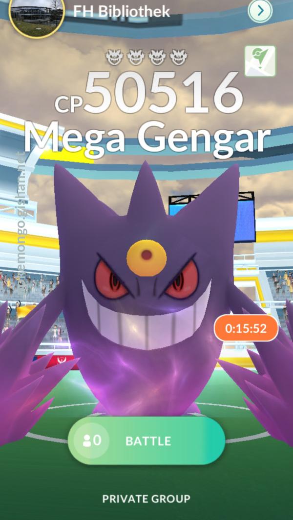 Pokémon Go - Reide de Mega Gengar