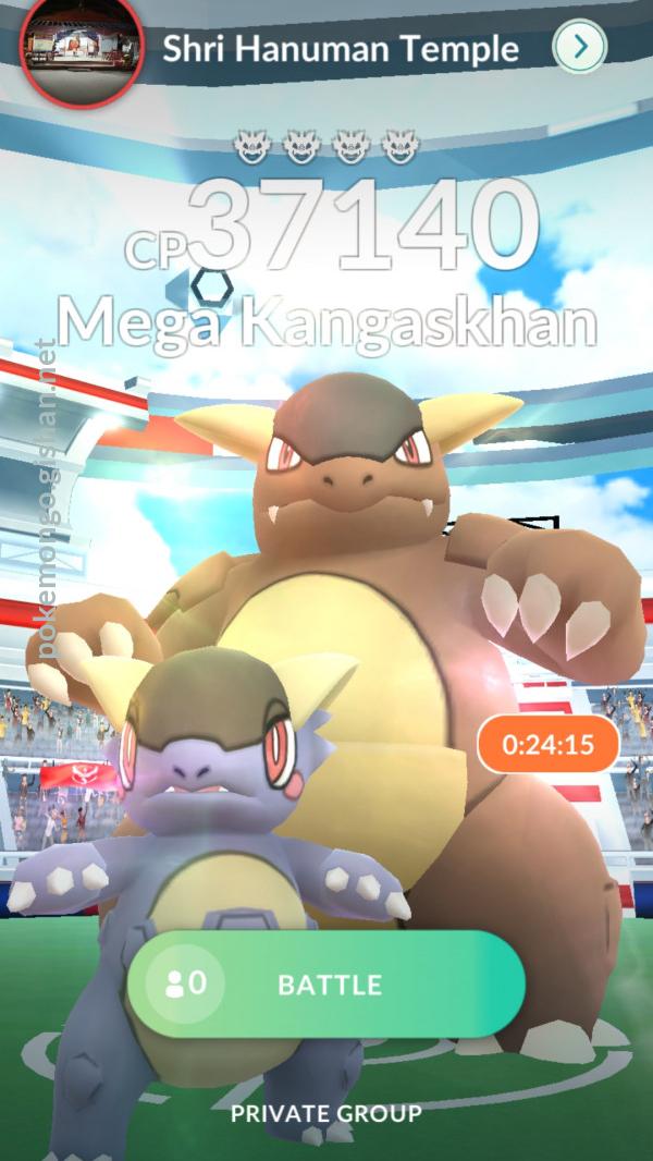 Kangaskhan max CP for all levels - Pokemon Go