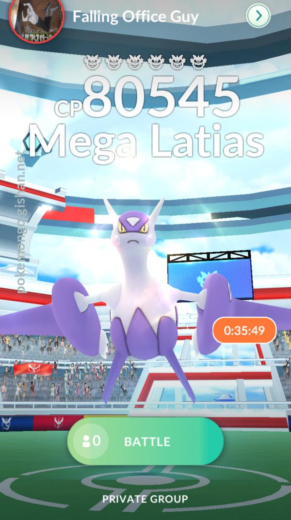 Mega Latias Raid Boss - Pokemon Go