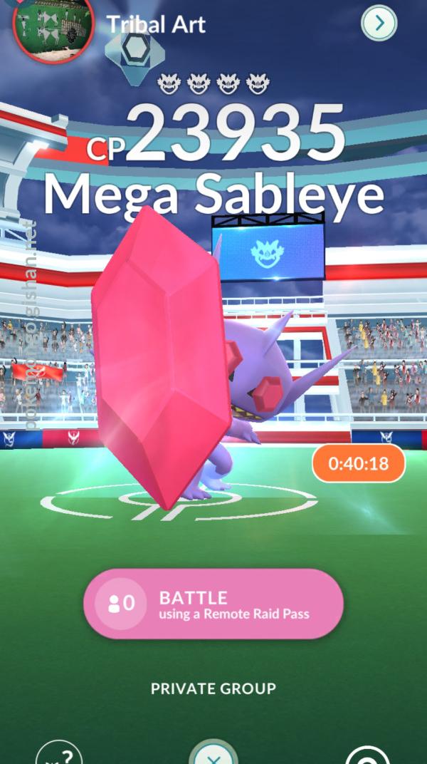 Como vencer Mega Sableye em Pokémon GO