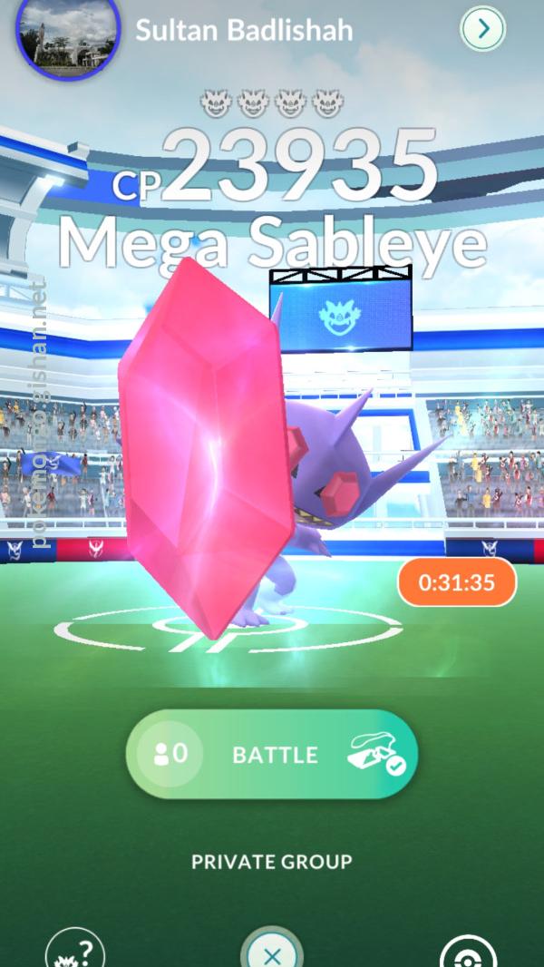 Mega Sableye em Megarreides