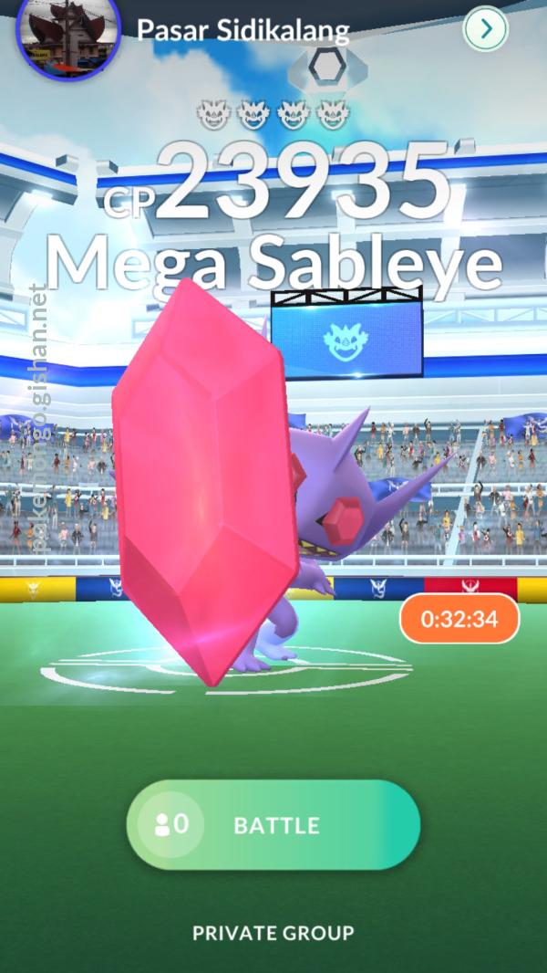 Mega Sableye em Megarreides