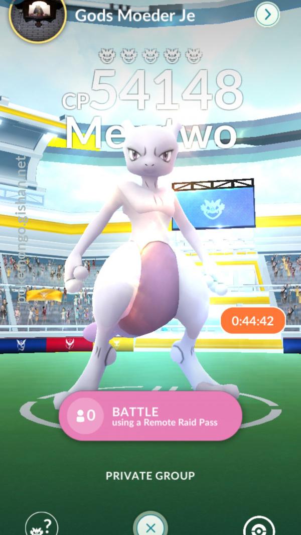 Mewtwo raid pokemon go 2019 sale