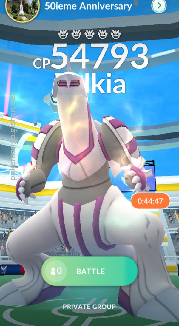 Palkia Raid Boss Pokemon Go