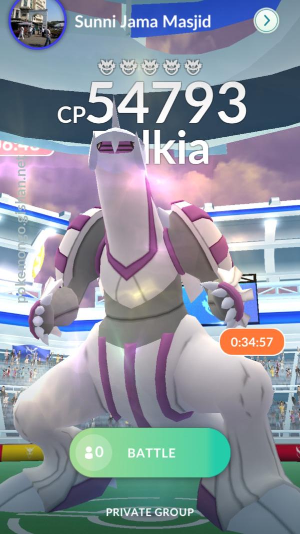 Palkia raid boss clearance pokemon go