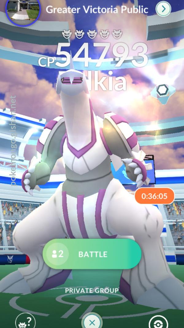 Pokemon go deals palkia raid boss