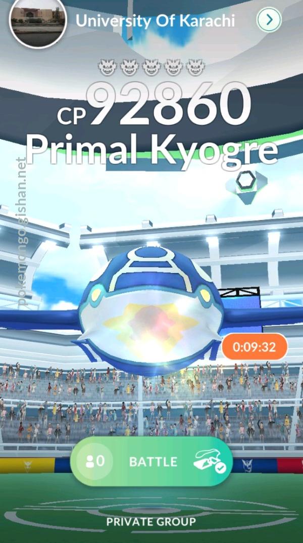 Primal Kyogre 5-Person Raid Guide