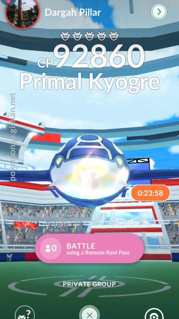 Primal Kyogre 5-Person Raid Guide