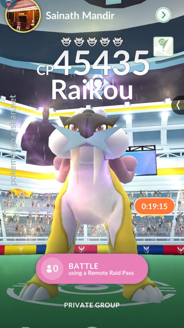 Raikou Legendary Raid Guide For Pokémon GO Tour: Johto