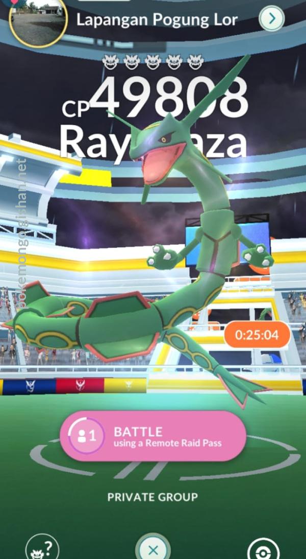 Rayquaza Raid Boss - Pokemon Go