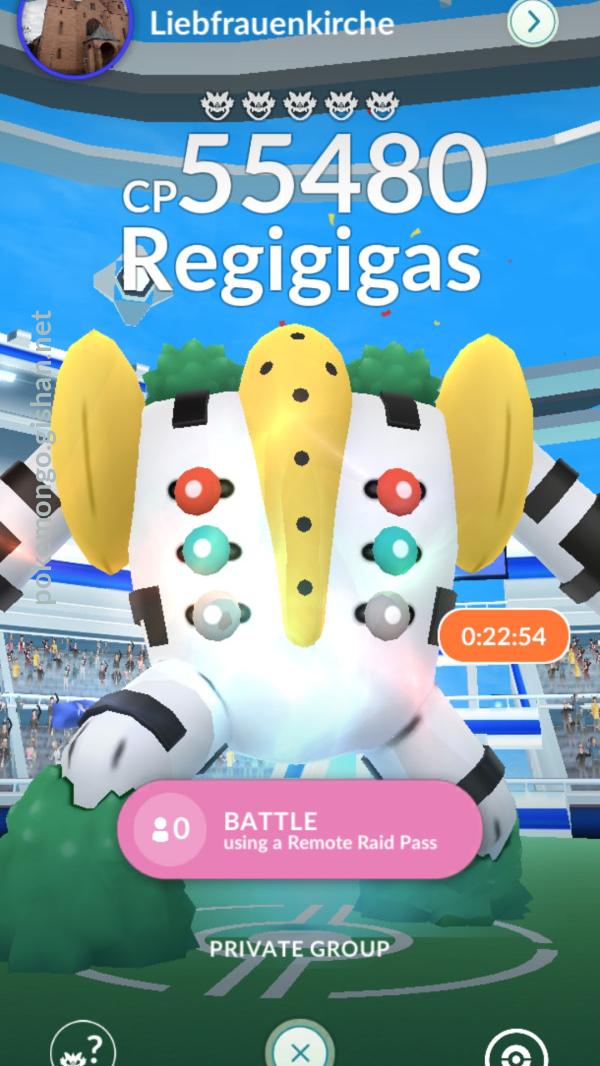 Regigigas max CP for all levels - Pokemon Go