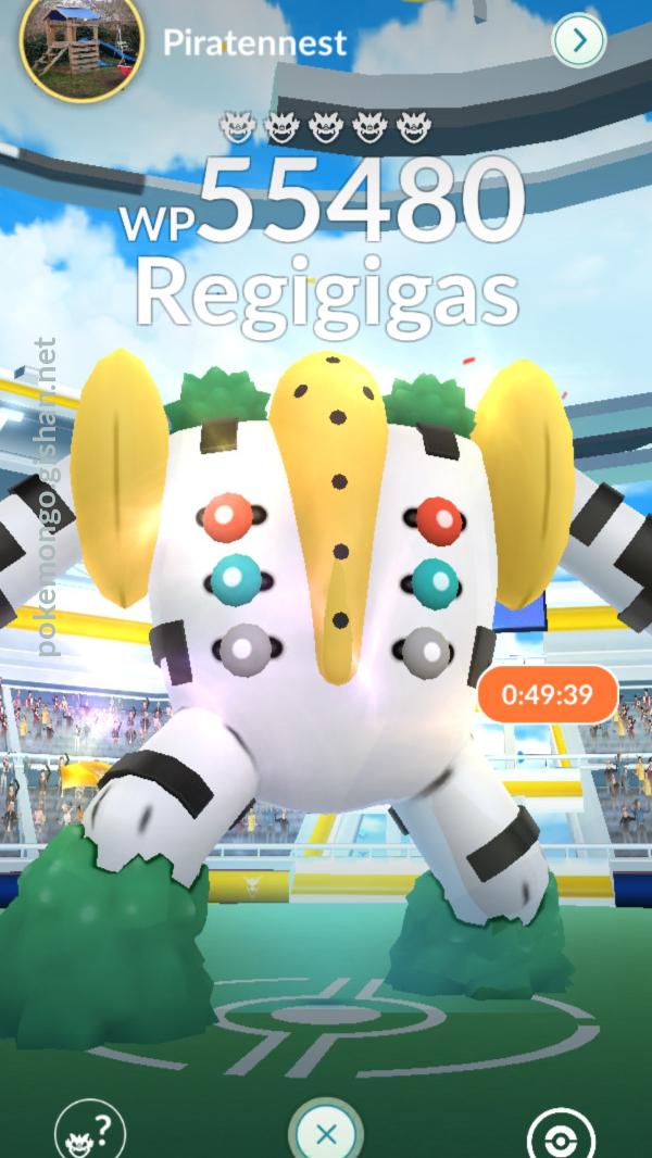 Regigigas max CP for all levels - Pokemon Go