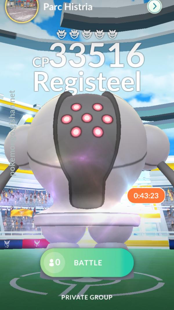 Registeel and other New Raid Bosses appearing from July 19 to August 16  2018