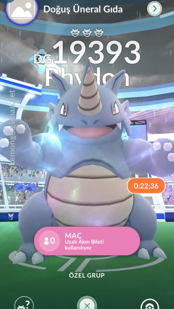 Pokemon go rhydon on sale raid