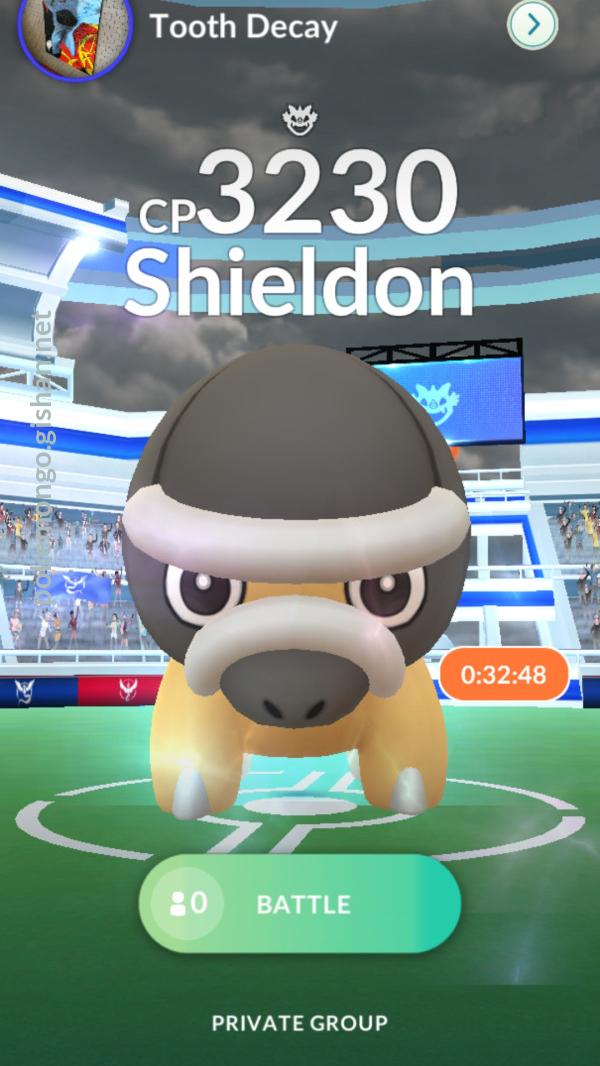 Shieldon, Pokédex(Pokémon GO)