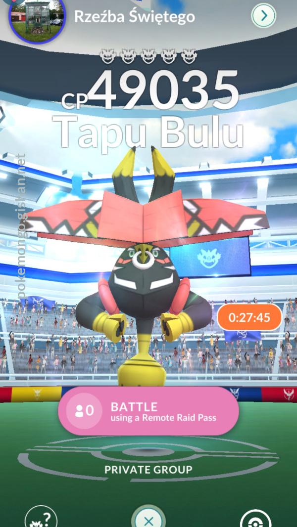 Tapu Bulu Raid Boss - Pokemon Go