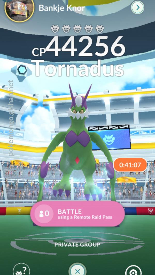 Tornadus (Therian Form) Raid Guide