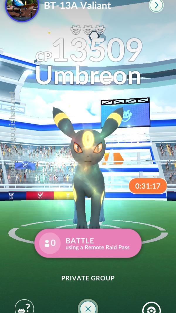 Umbreon raid deals