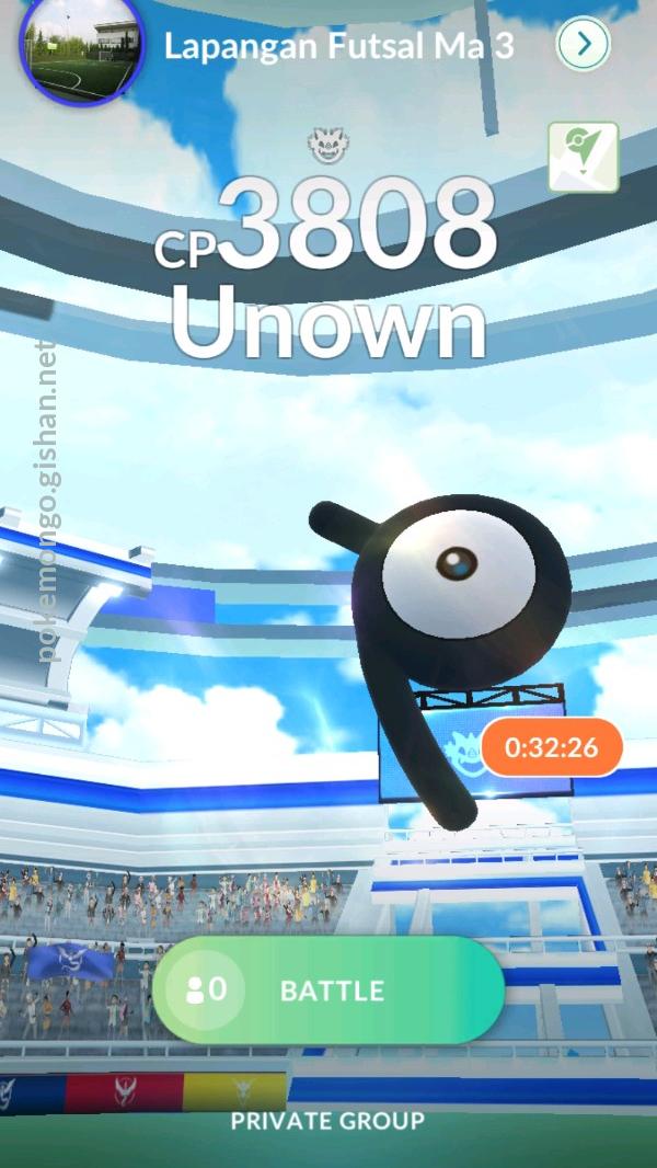 Unown F Raid Boss - Pokemon Go