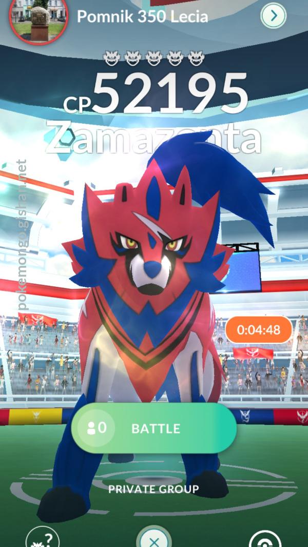 Pokémon Co. offers Zacian and Zamazenta Pokémon GO Raid Battle