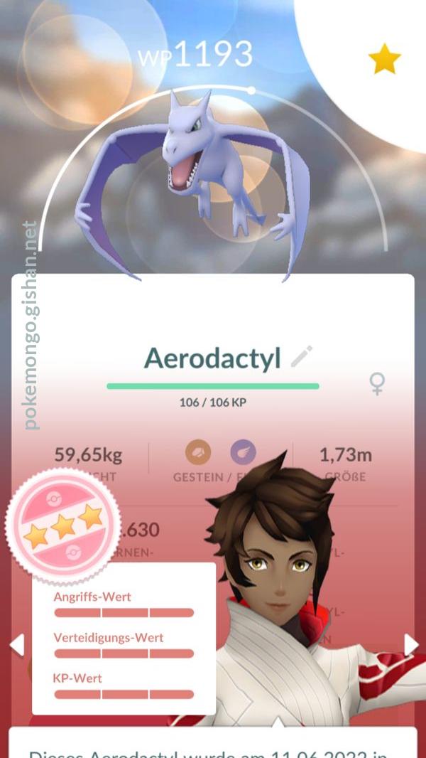 Shiny Aerodactyl  Pokemon go, Pokemon dragon, Pokemon