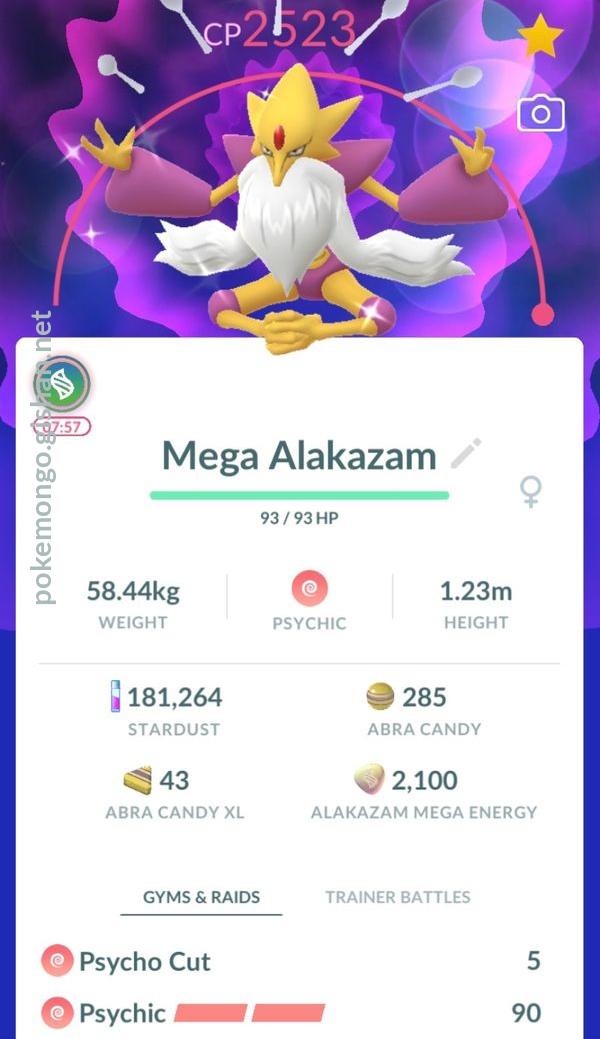 Mega Alakazam - Pokemon Go