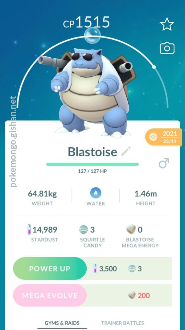 Blastoise raid pokemon go best sale