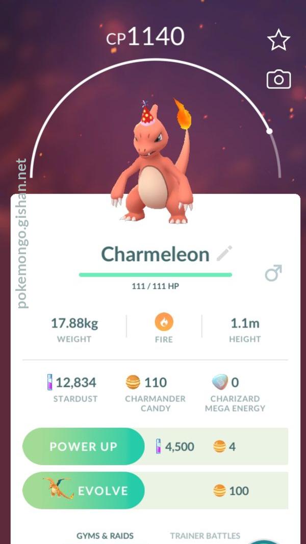 Charmeleon Pokemon Go