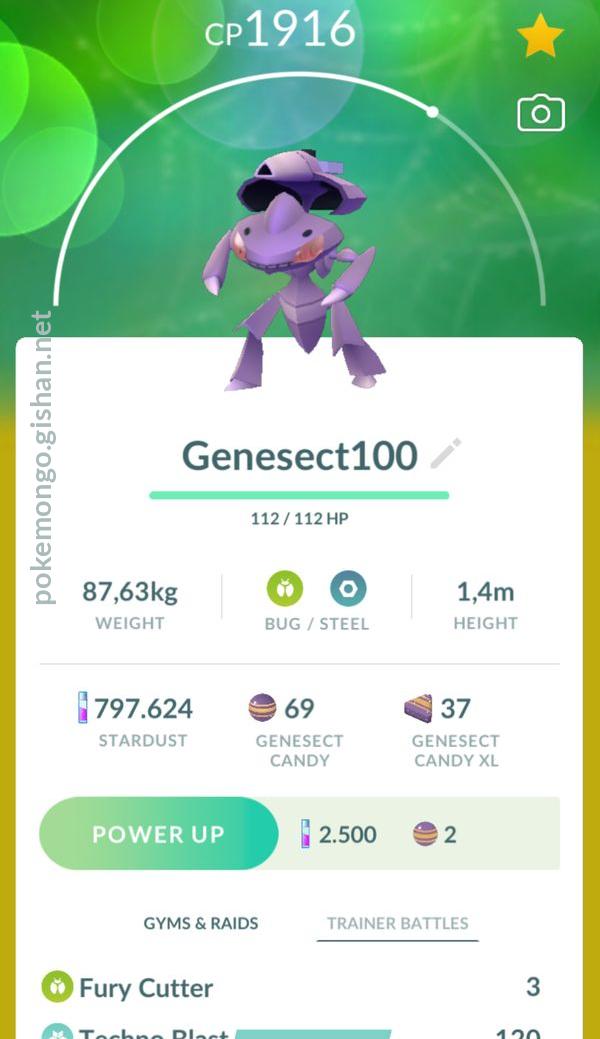 Genesect - Pokemon Go