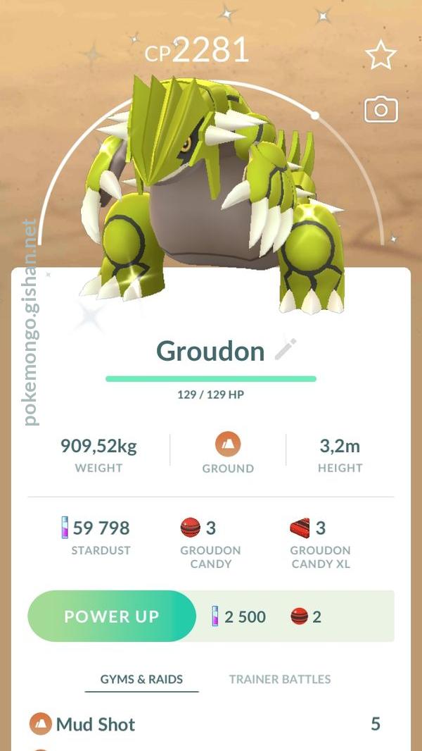 Groudon Pokemon Trade Go