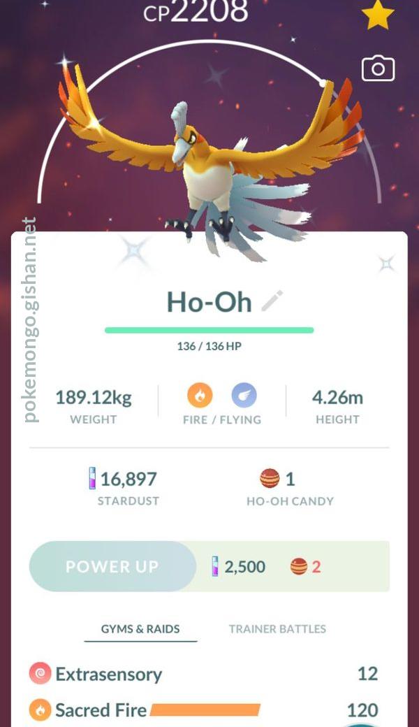 4* Ho-Oh, the background is awesome : r/pokemongo