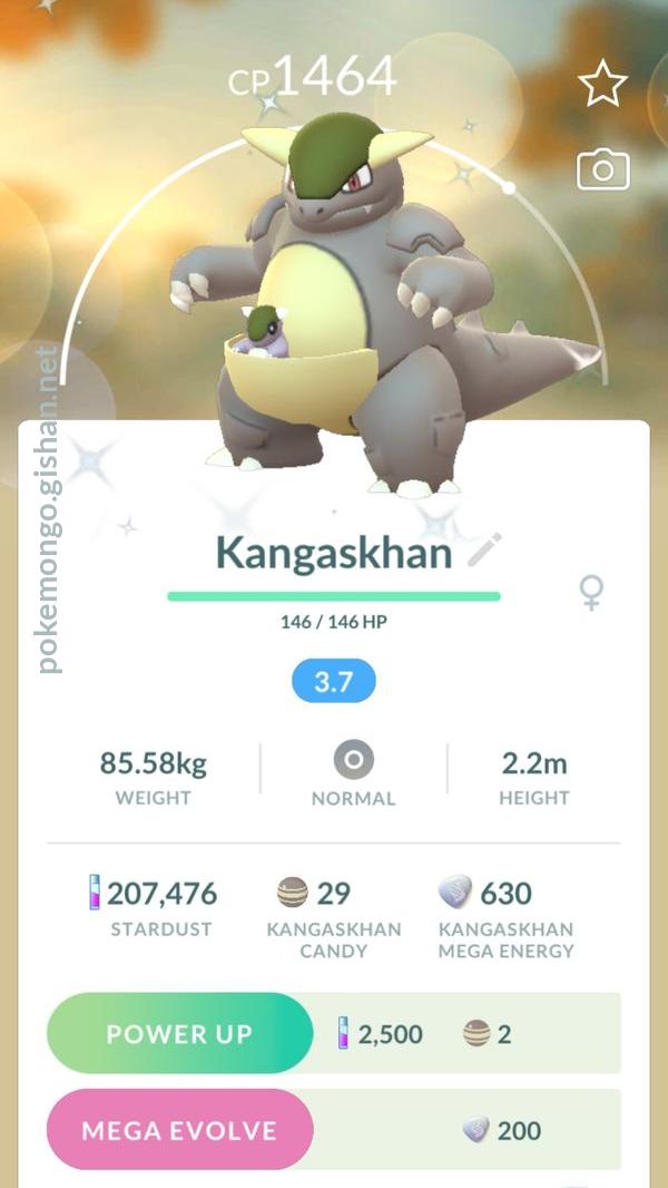 Hundo Kangaskhan in Pokémon Go 