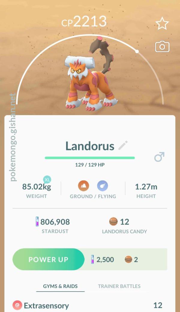 Landorus Pokemon Go