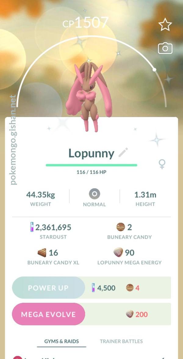 lopunny evolution chart