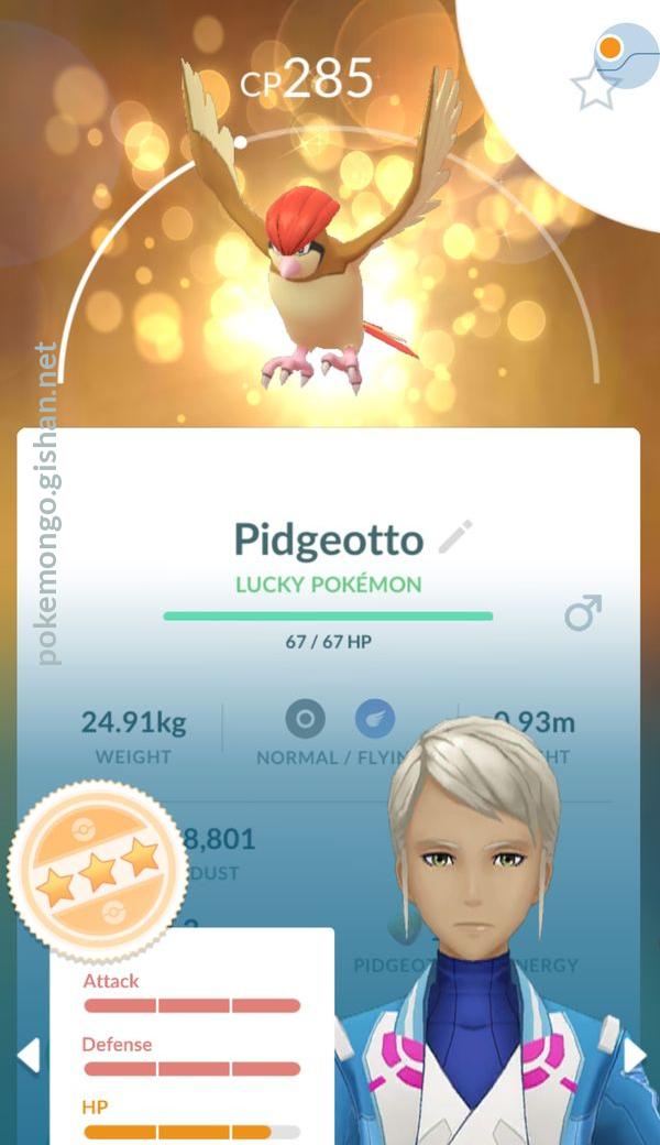 Pidgeotto Pokemon Go