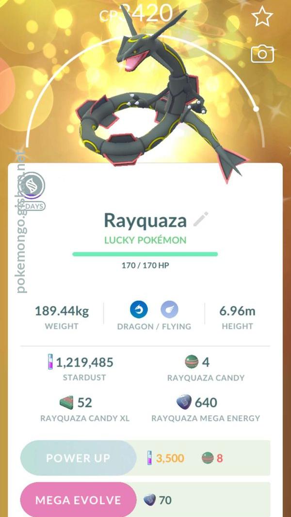 Shiny Rayquaza! (Pokémon GO)