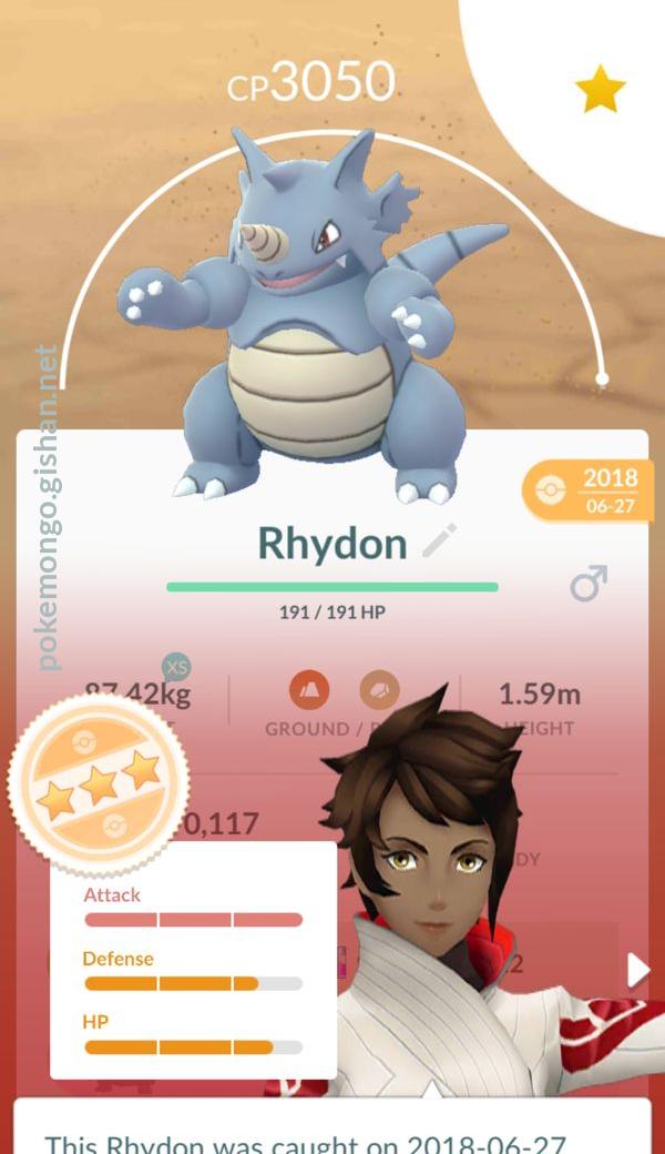 Rhydon Pokemon Go