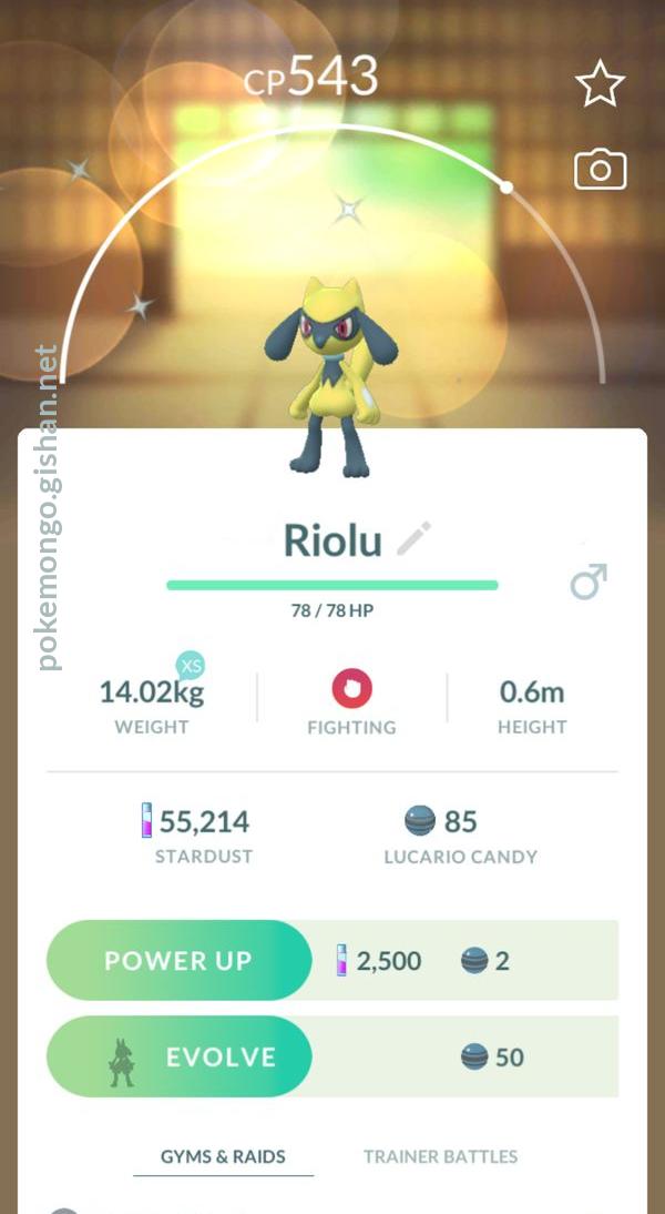 Riolu Pokemon Go