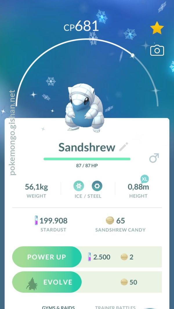 Sandshrew (Pokémon) - Pokémon GO