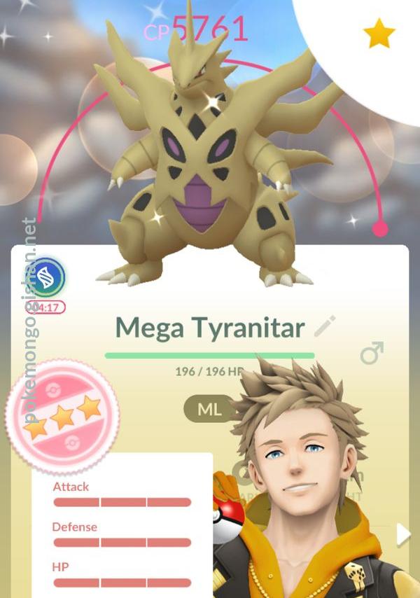 Mega Tyranitar in Pokémon Go, by Esportdirectory
