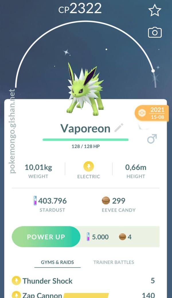 Vaporeon (Pokémon) - Pokémon GO