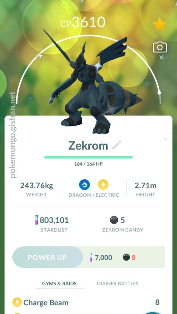 Zekrom, Pokémon GO Wiki