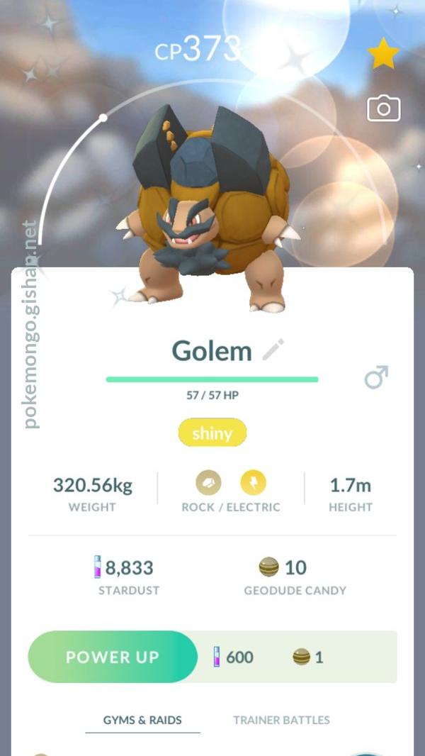 Golem Pokemon Go