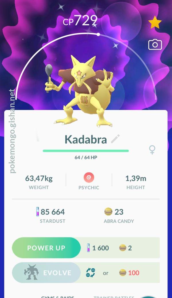 Kadabra - Pokemon Go